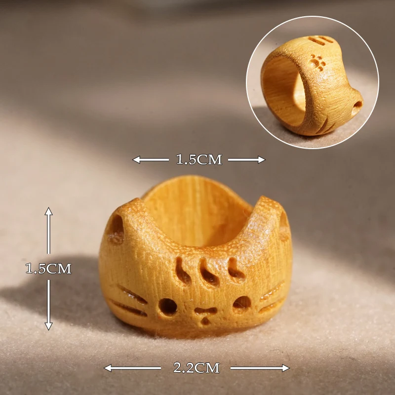 Unique Wooden Carved Ring