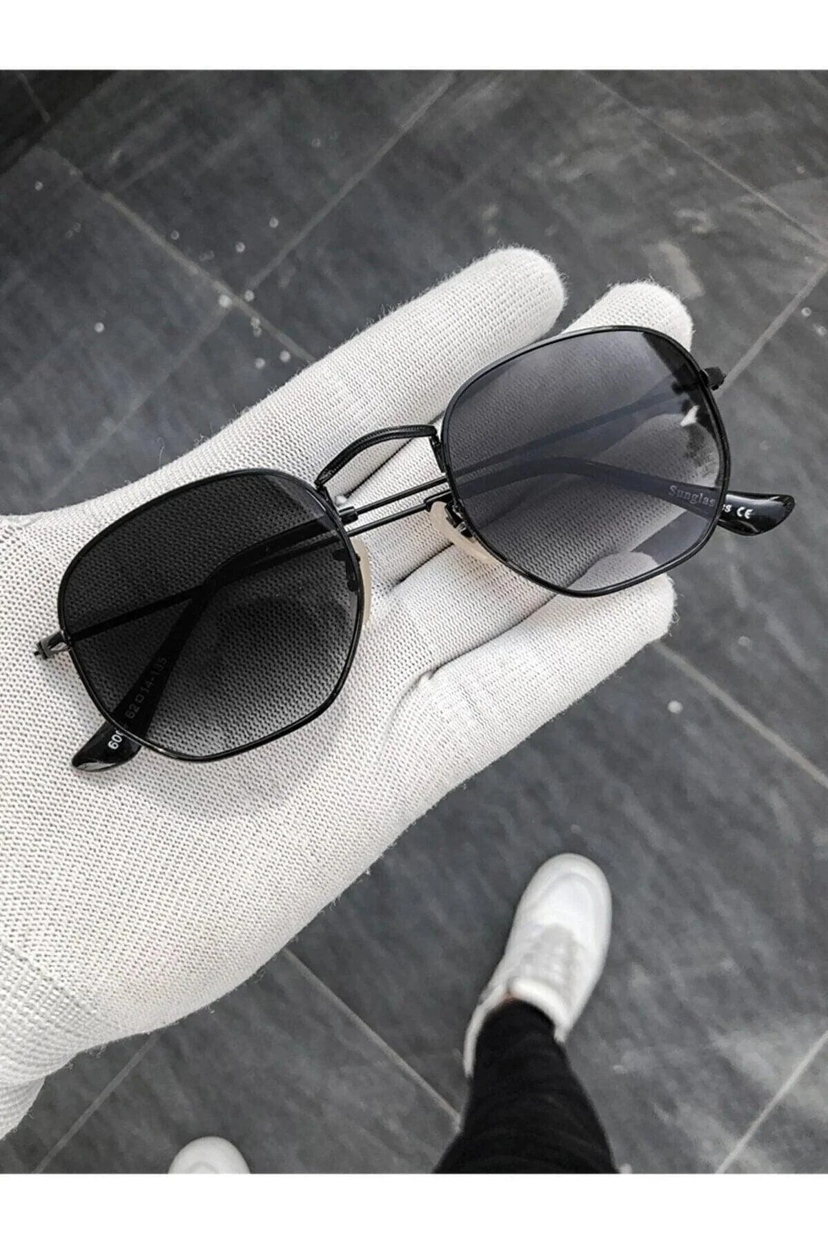 Classic black unisex sunglasses with UV protection