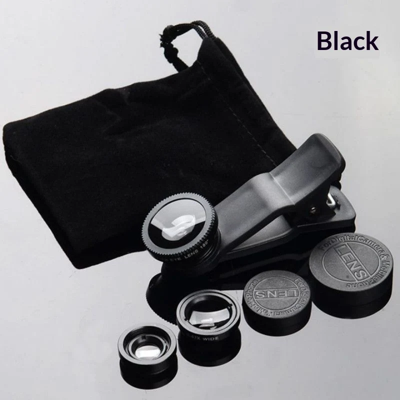 Universal 3-in-1 Smartphone Camera Lens Kit