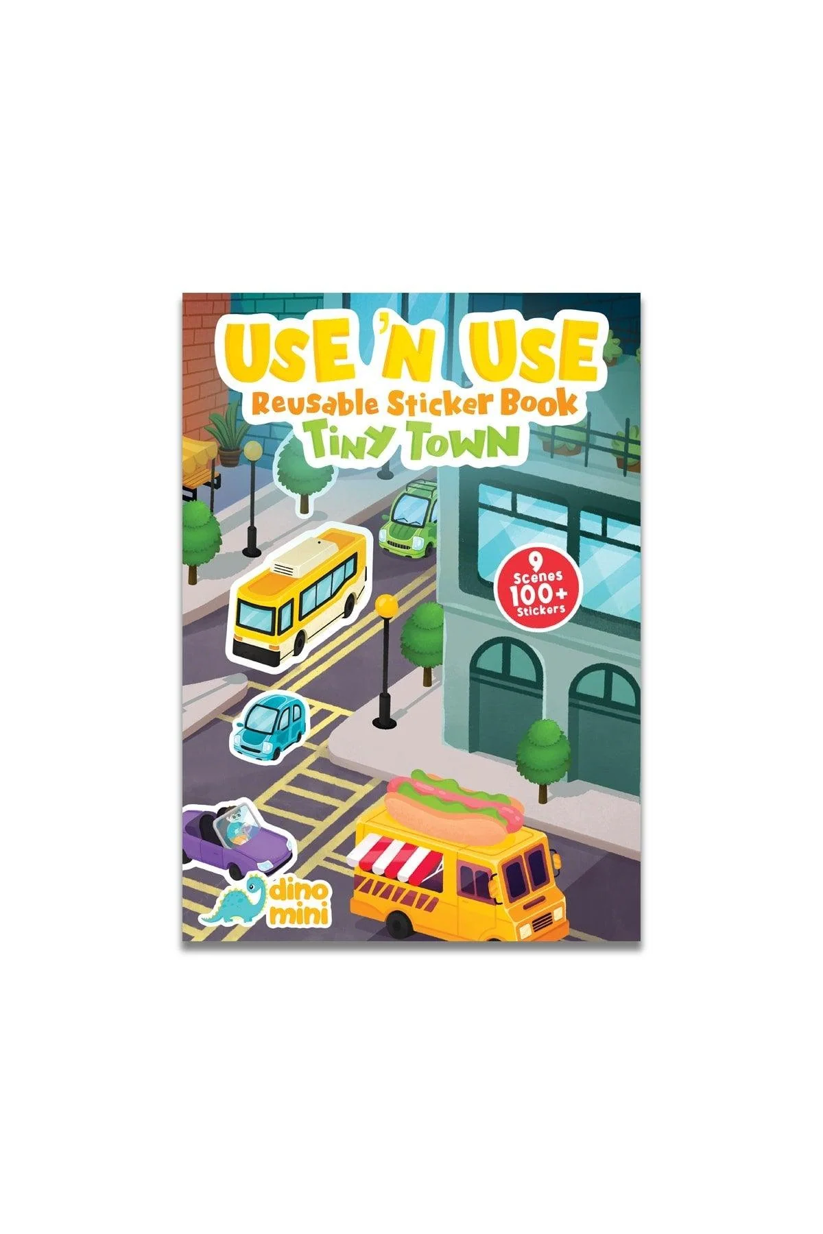 Reusable sticker book with farm scenes for kids