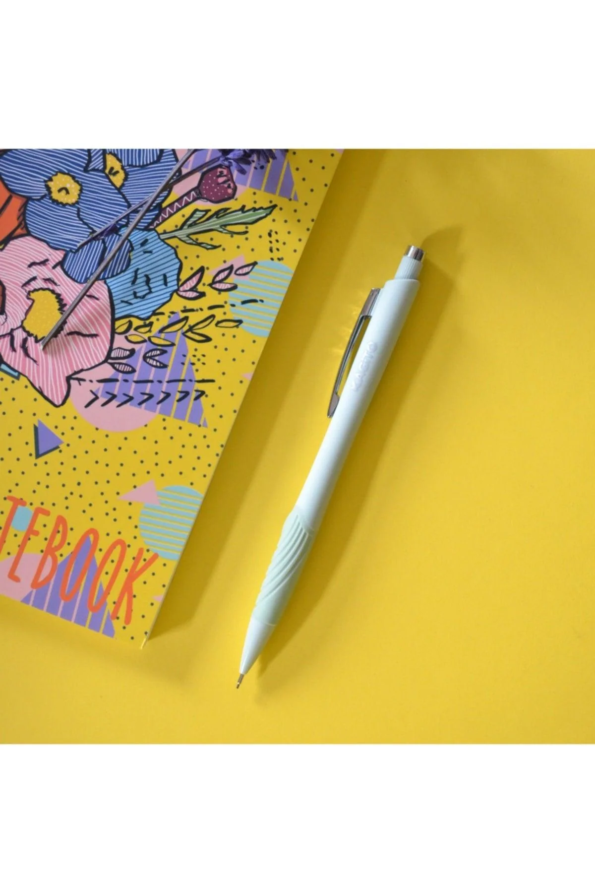 0.7 mm mechanical pencil with erasable tip in green