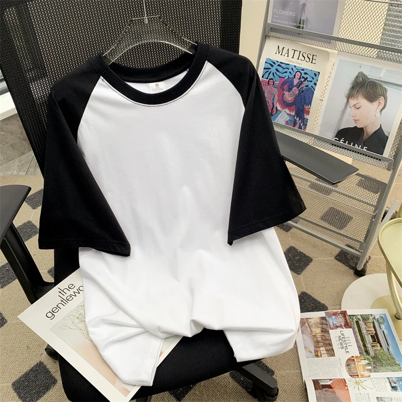 Versatile Plus-Size Cotton Raglan Tops