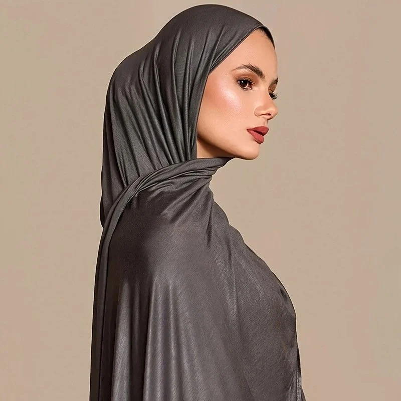 Versatile Solid Color Headscarf for Women