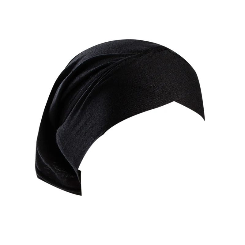 Versatile Women's Solid Color Headscarf Hat