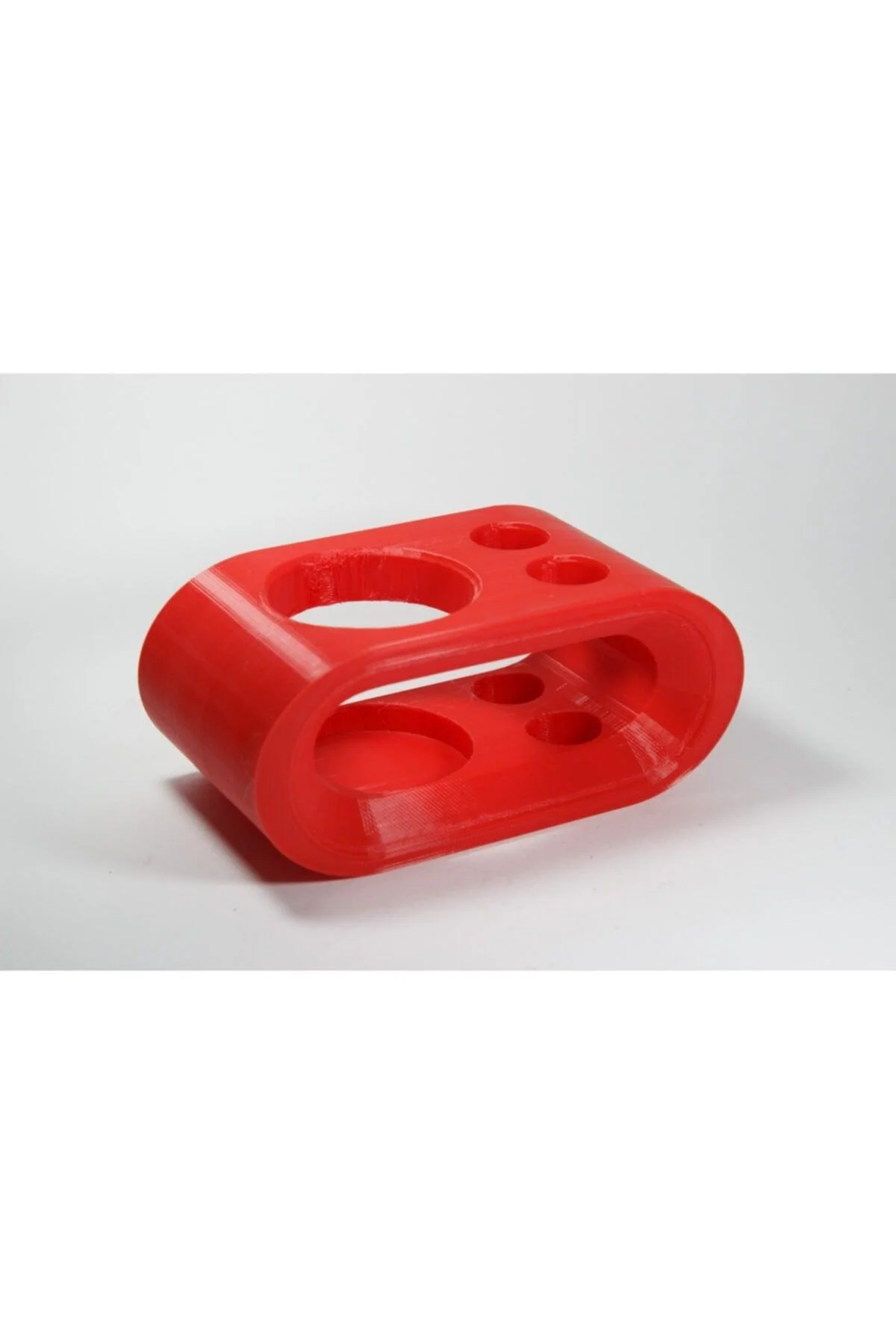 Red Toothbrush Holder and Toothpaste Box - Bathroom Organizer