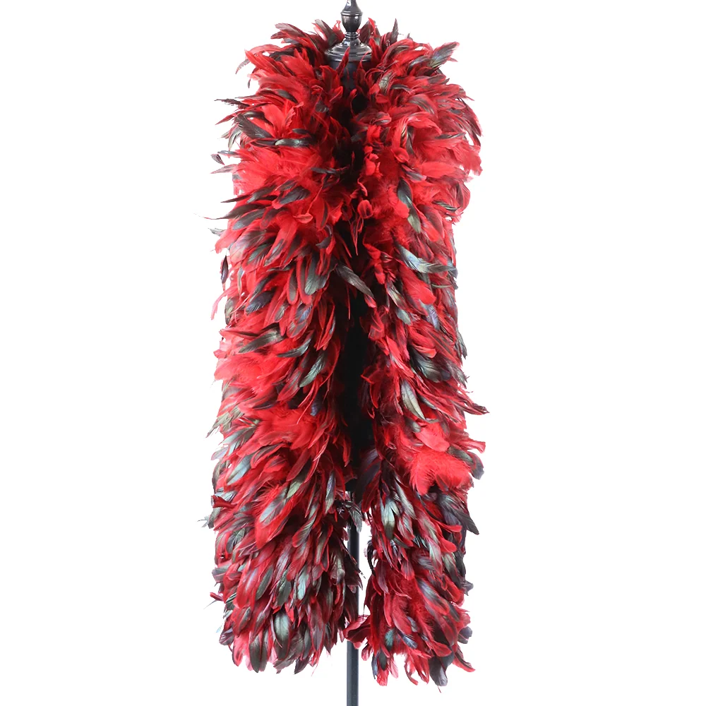 Vibrant Feather Scarf