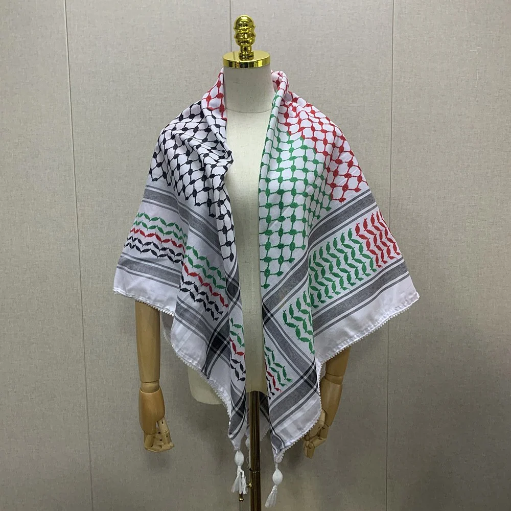 Vibrant Rice Grain Square Scarf