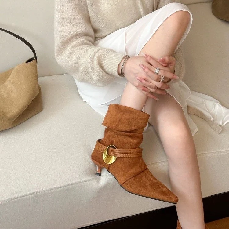 Vintage Chic Ankle Boots