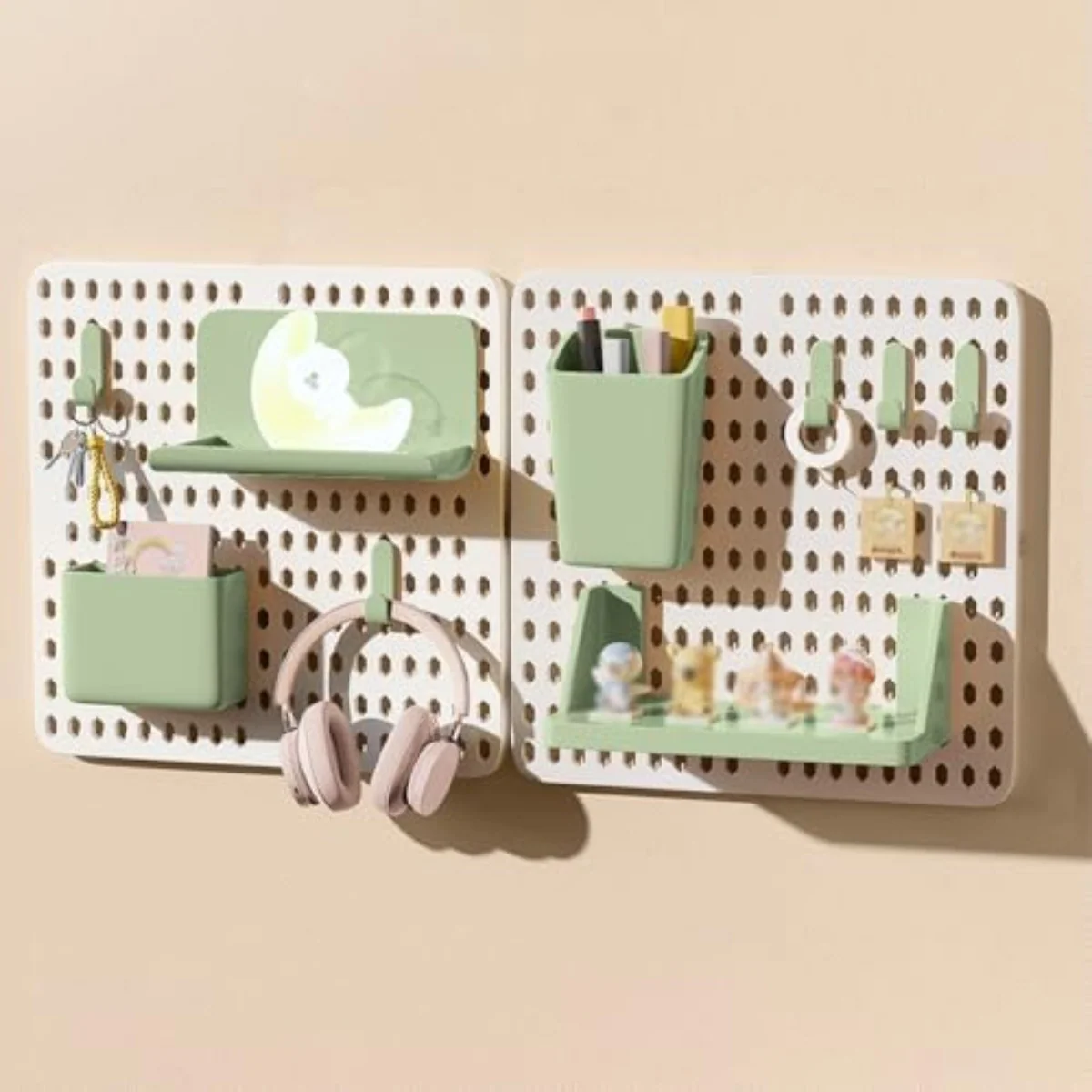 Wall Mount Storage Panel with Accessories