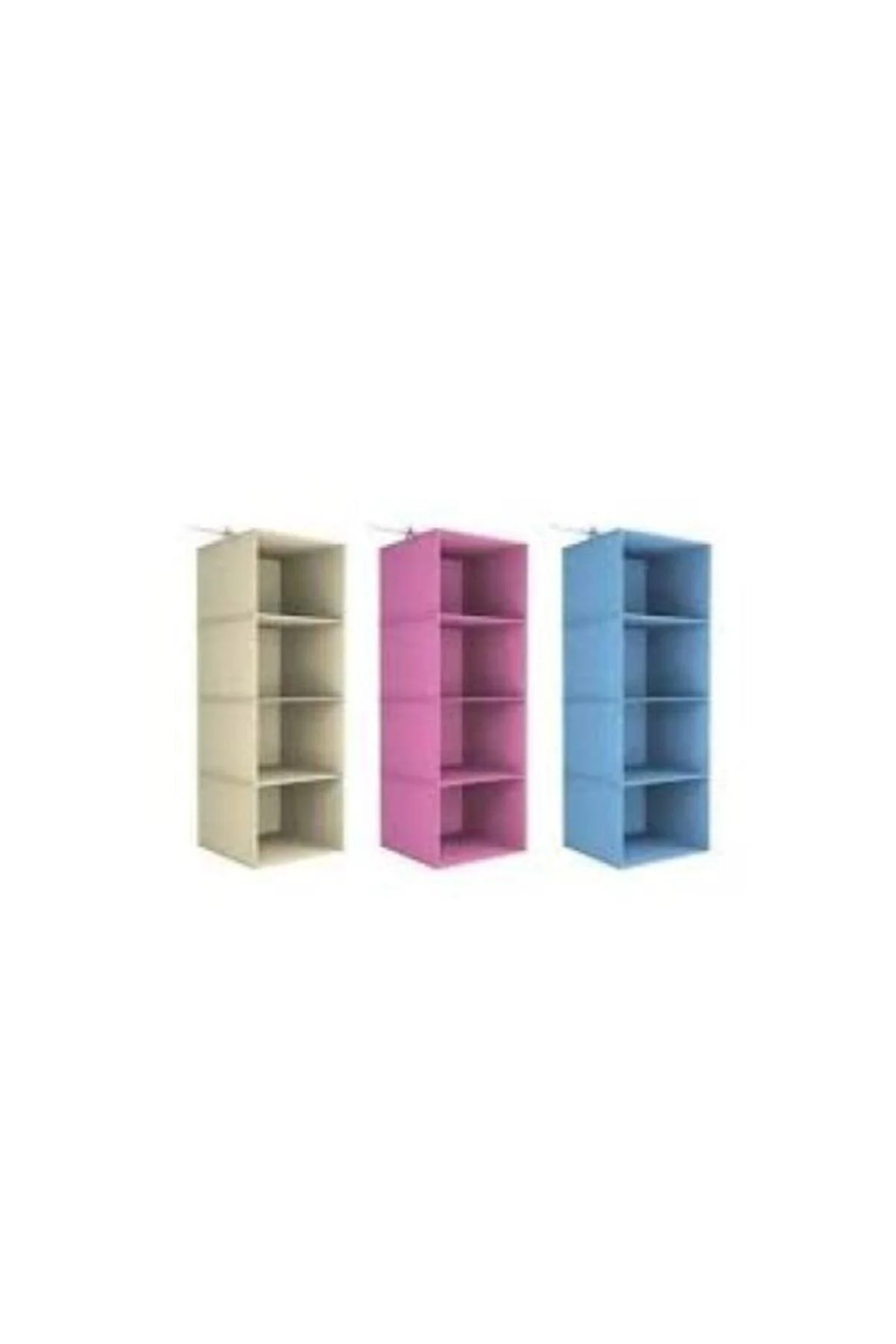 Black 4-compartment foldable wardrobe organizer