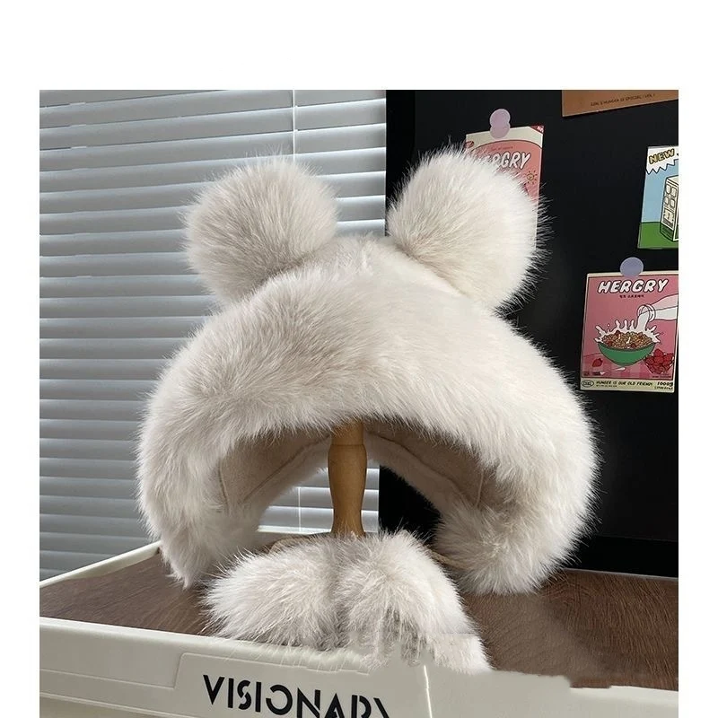 Warm Fox Fur Hat