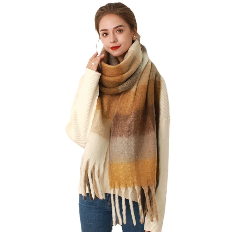 Warm Grid Scarf