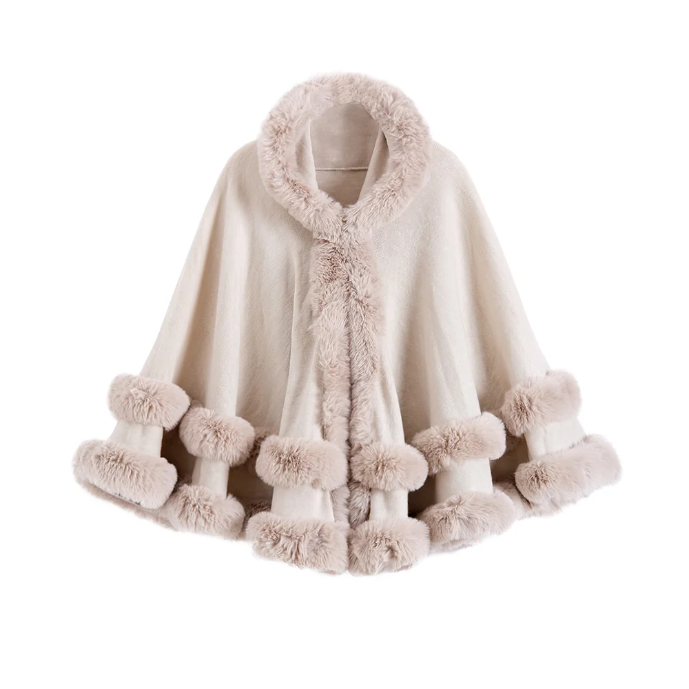 Warm Hooded Cape Jacket