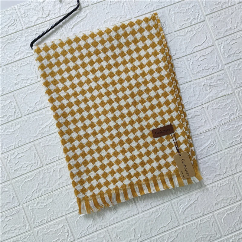 Warm Houndstooth Scarf