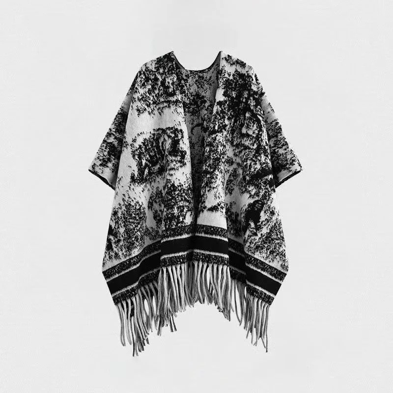 Warm Ink Shawl