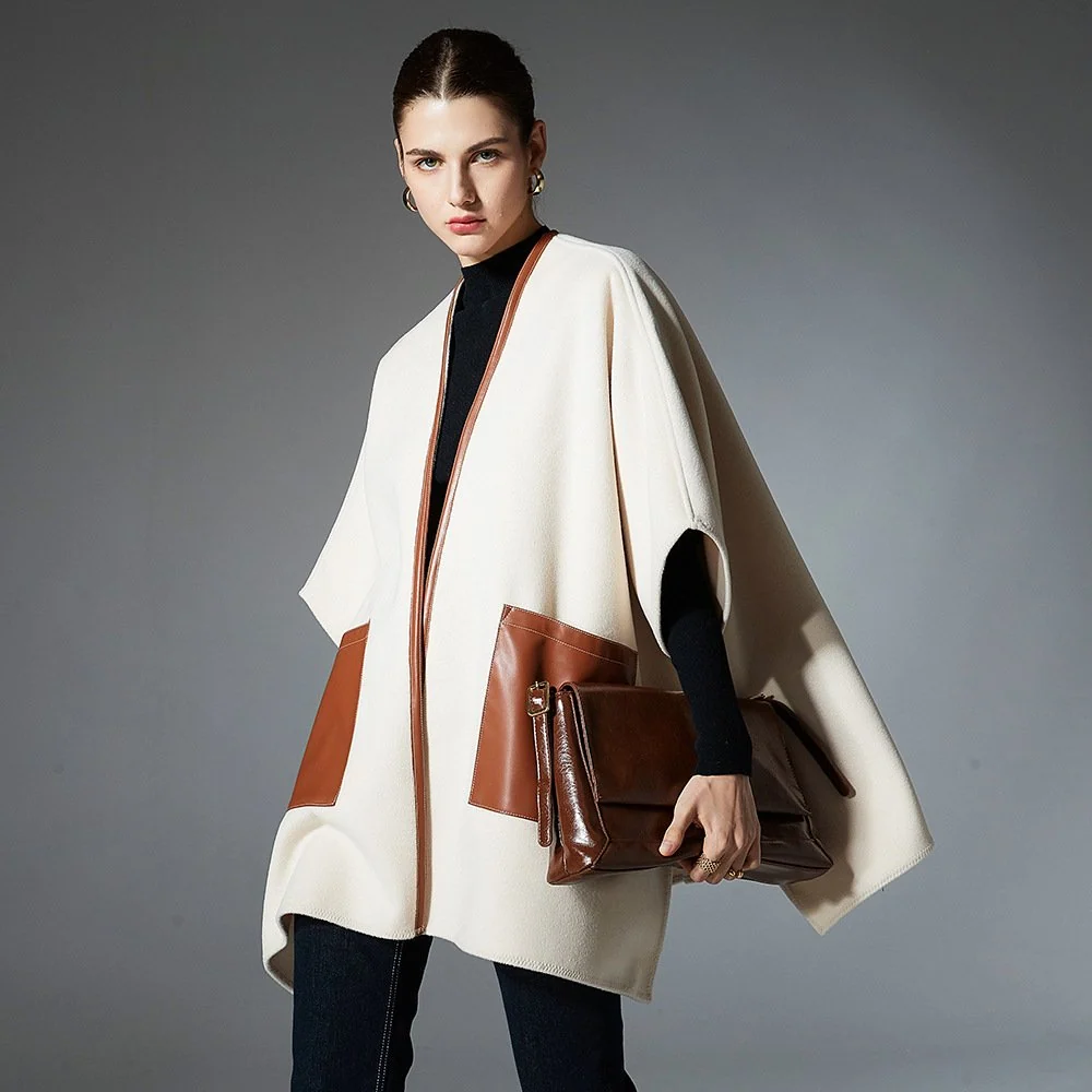 Warm Leather Shawl
