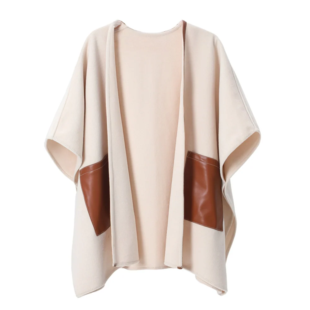 Warm Leather Shawl