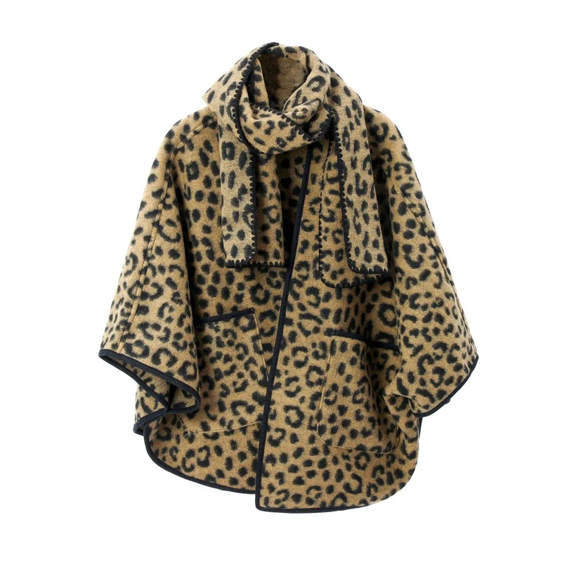 Warm Leopard Shawl