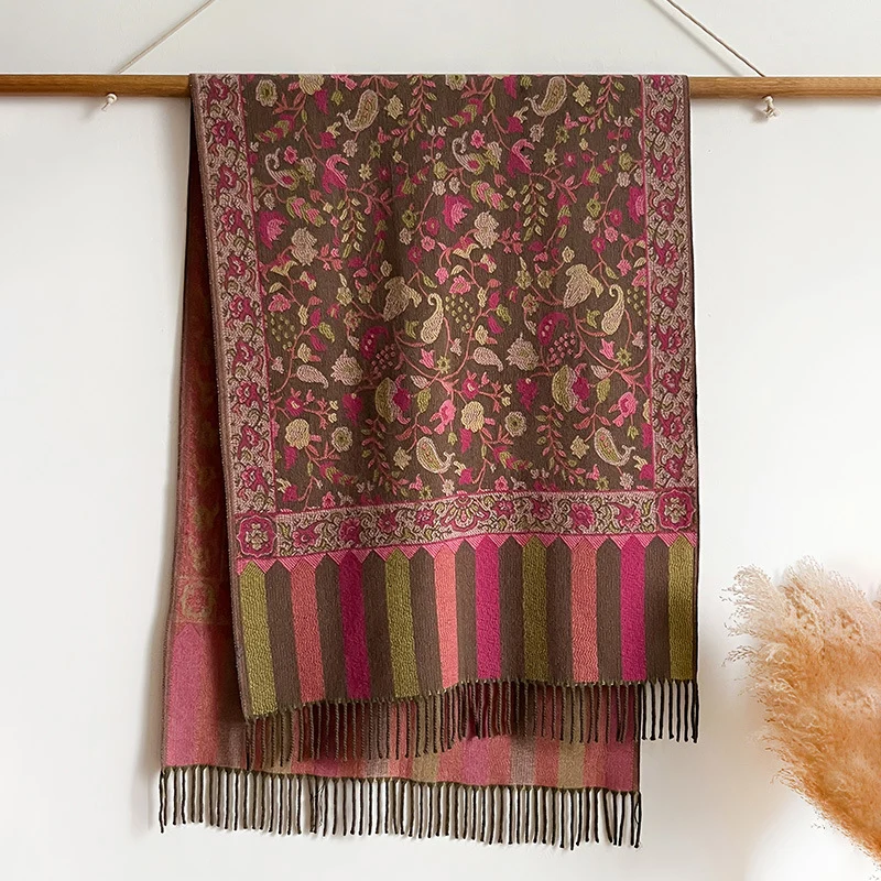 Warm Mid-Length Ethnic Scarf