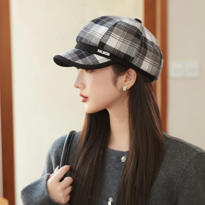 Warm Plaid Hat
