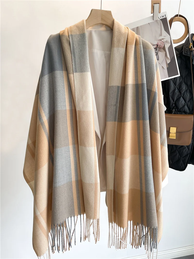 Warm Plaid Scarf
