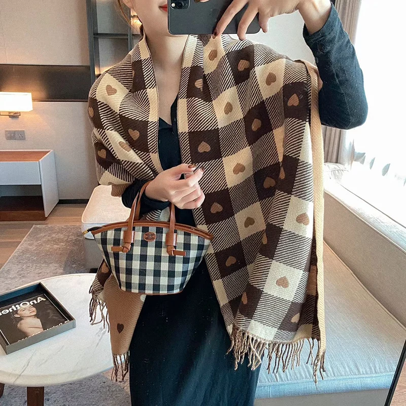Warm Plaid Scarf