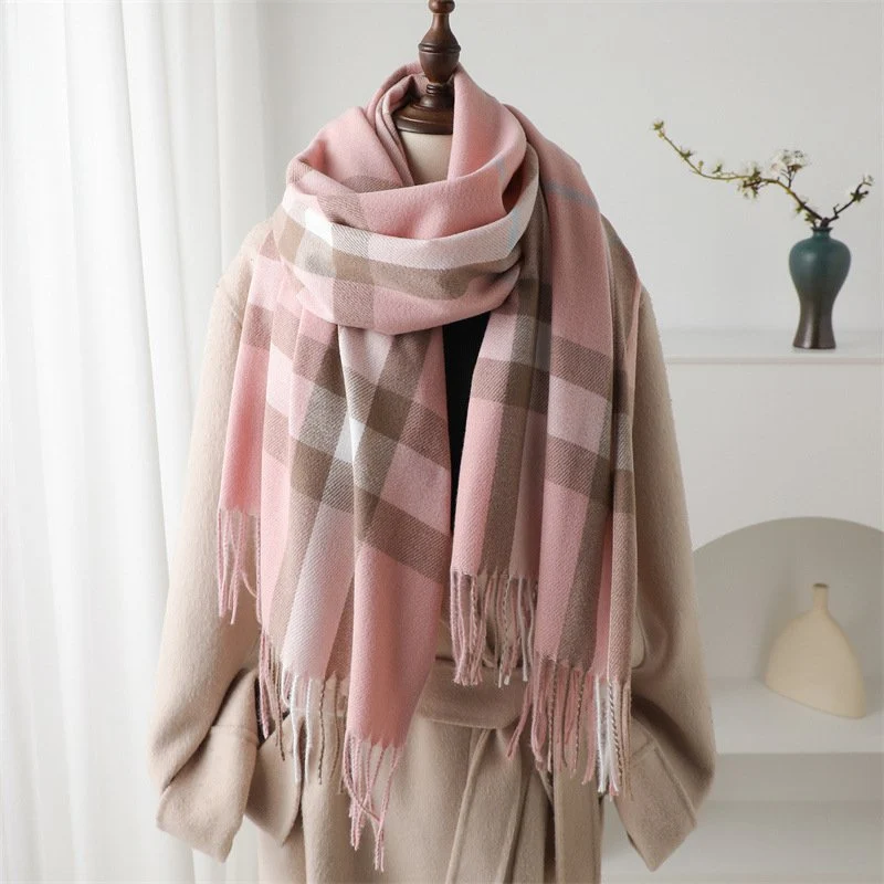 Warm Plaid Scarf