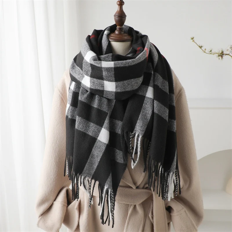 Warm Plaid Scarf