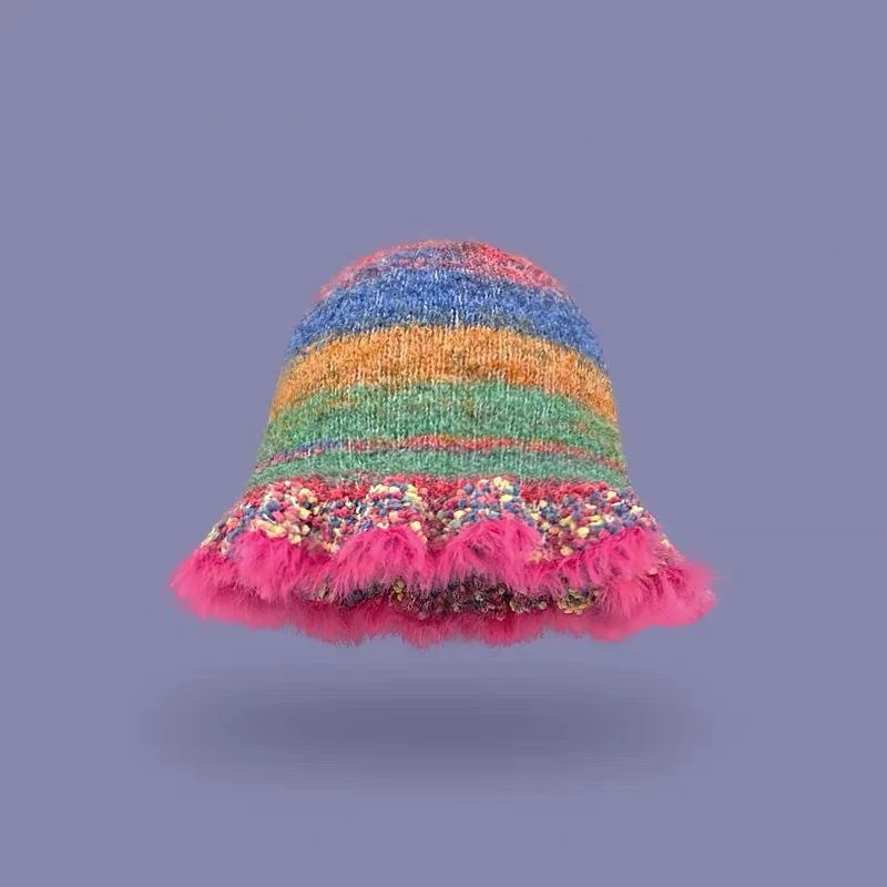 Warm Rainbow Cap