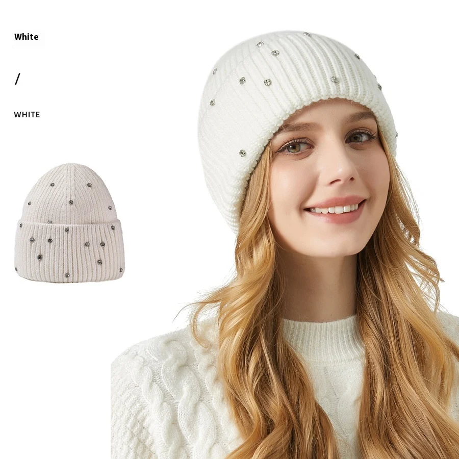 Warm Rhinestone Fur Hat