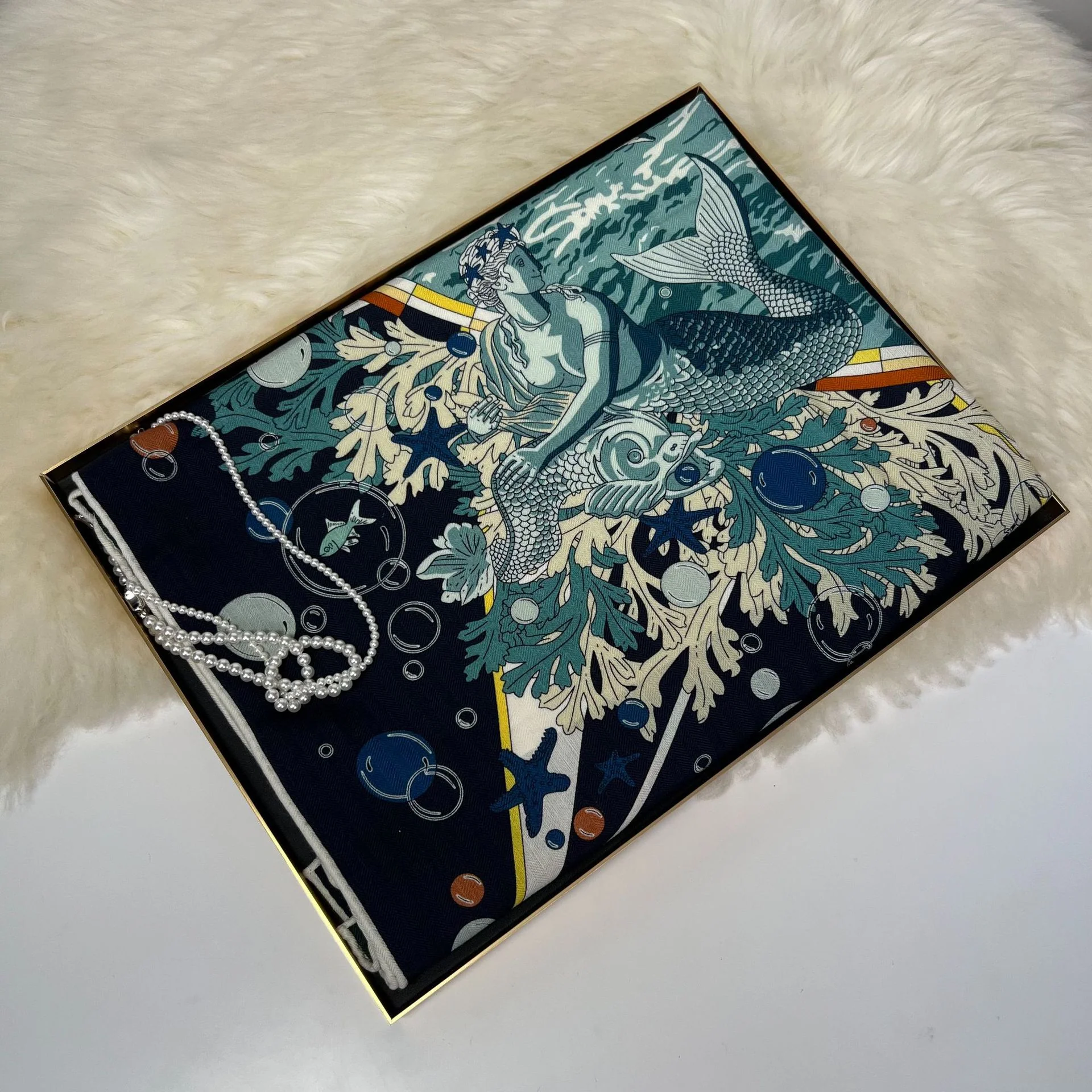 Warm Silk Wool Shawl