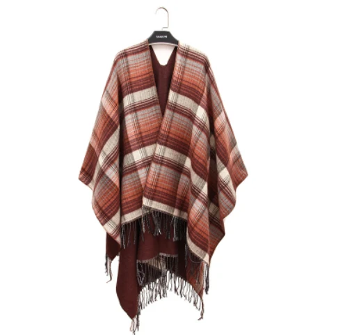Warm Split Shawl Scarf