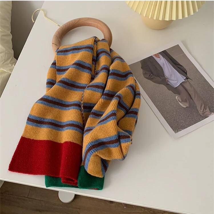 Warm Striped Scarf