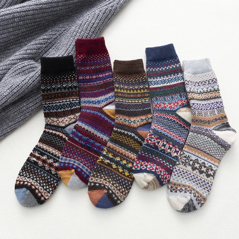 Warm Thick Pointy Wool Socks for Women