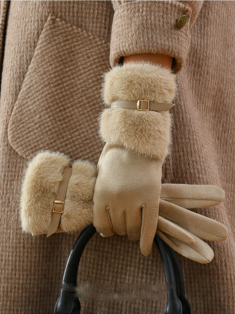 Warm Touchscreen Gloves with Fleece Lining for Winter