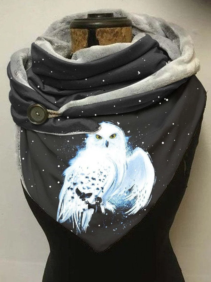 Warm Triangular Scarf for Women, Thickening Minimalist Design