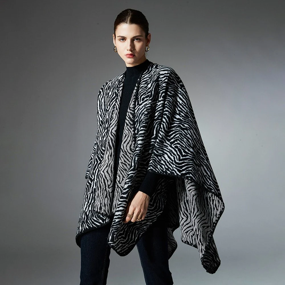 Warm Zebra Shawl