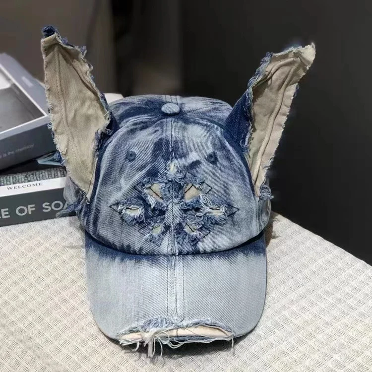 Washed Denim Cap