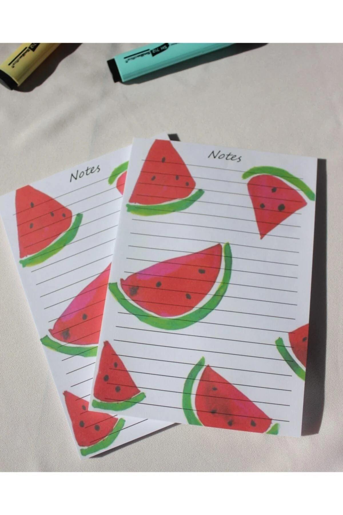 A5 watermelon patterned notepad with hardback cover