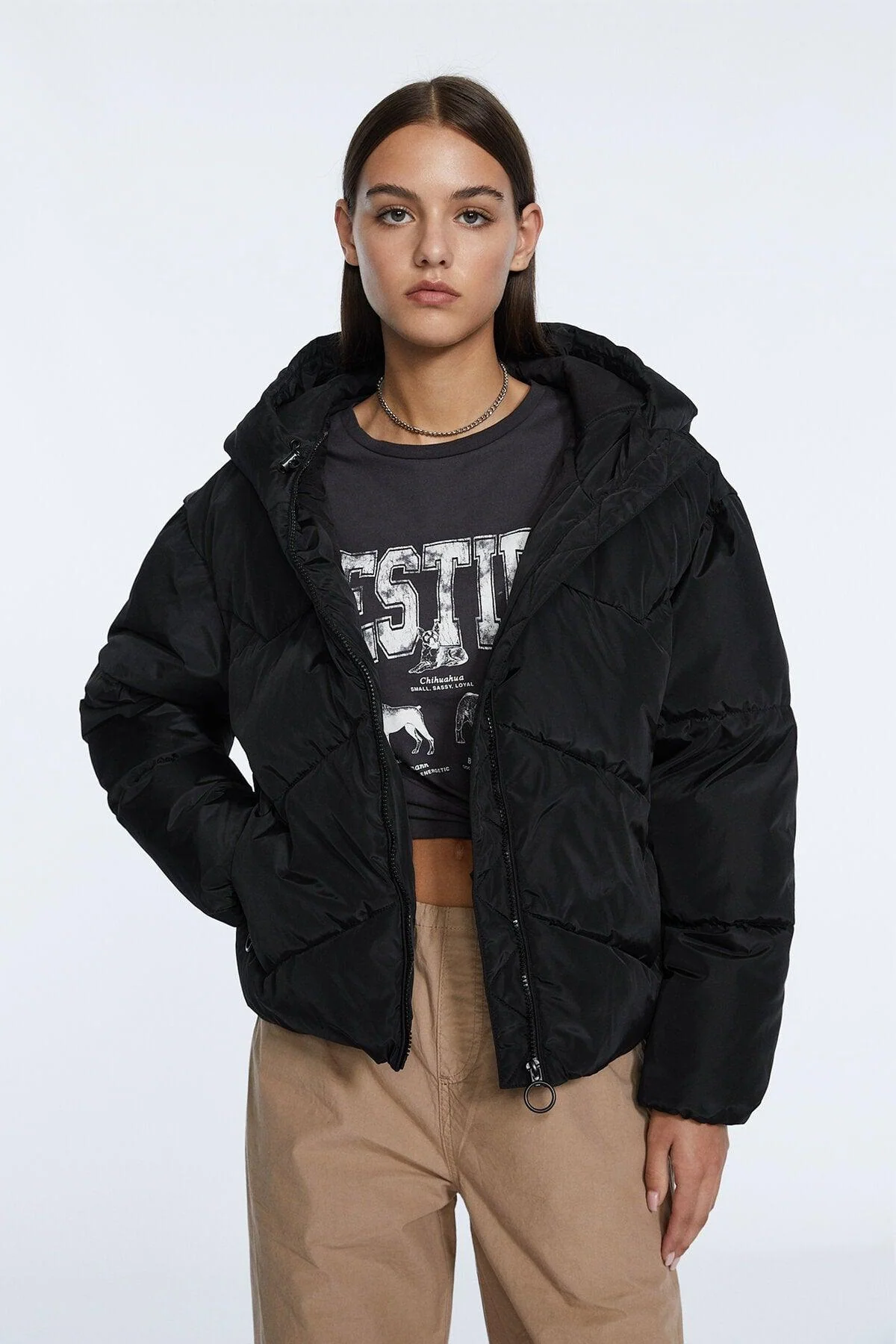 Waterproof Hooded Inflatable Puffer Jacket