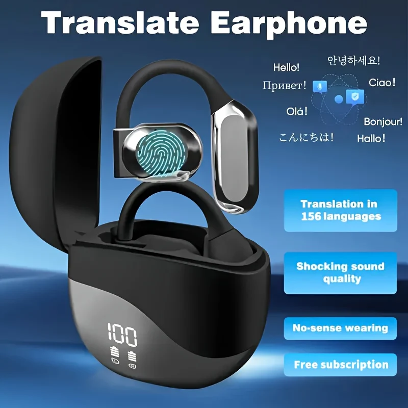 AI translation earbuds for real-time language interpretation