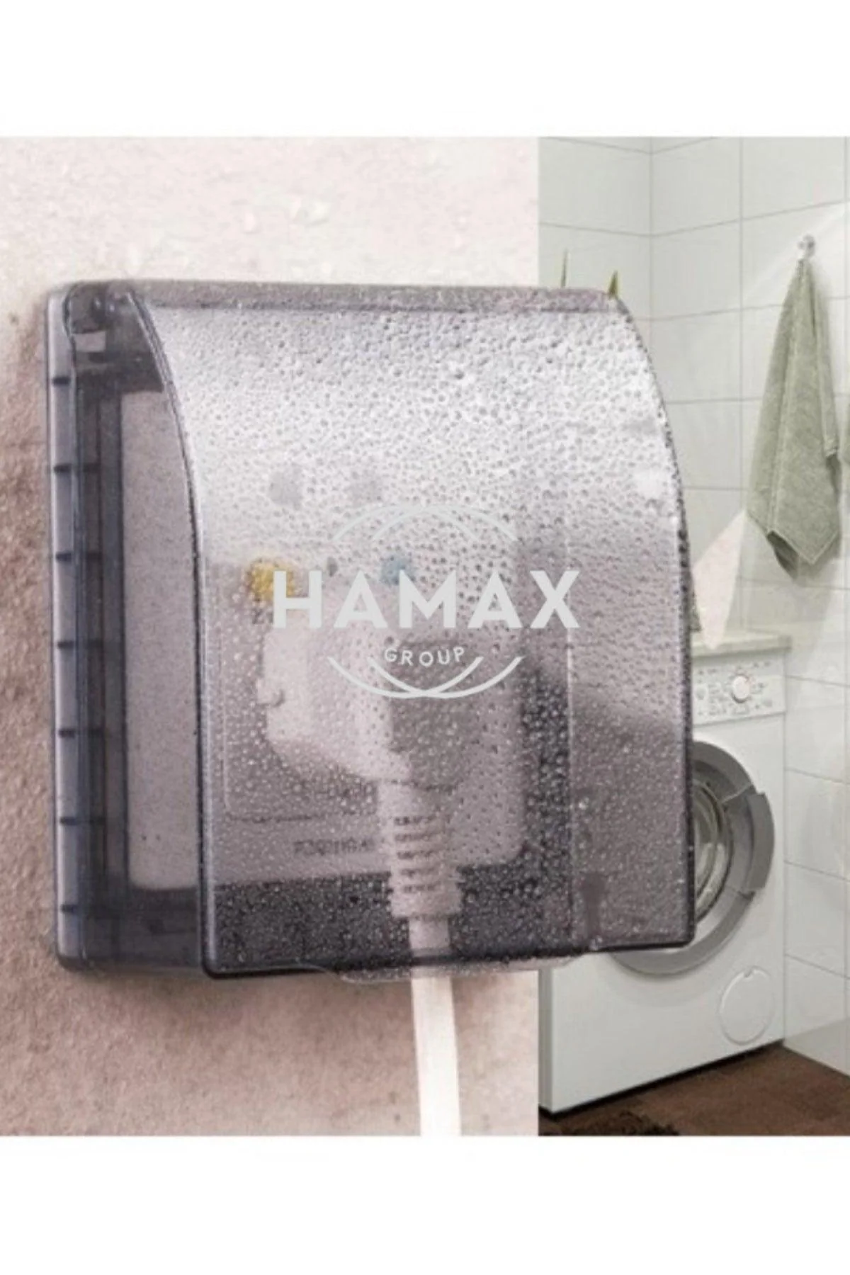 Indoor waterproof socket cover for single sockets