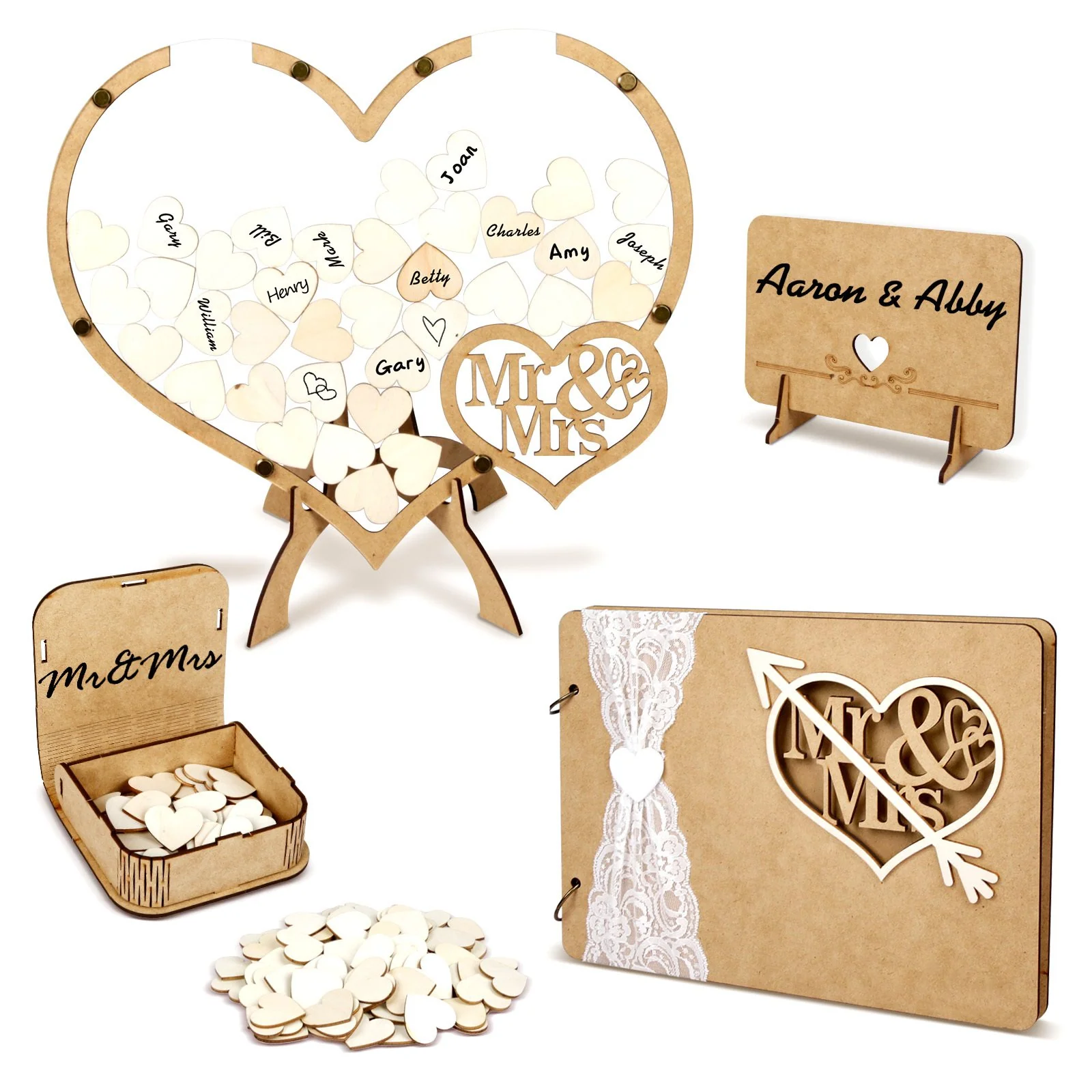Wedding Guest Book Set