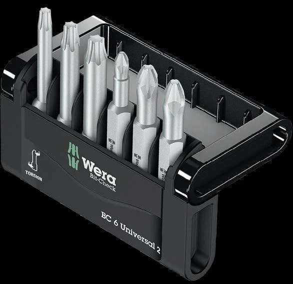 6-piece hex bit set for screwdriving tasks