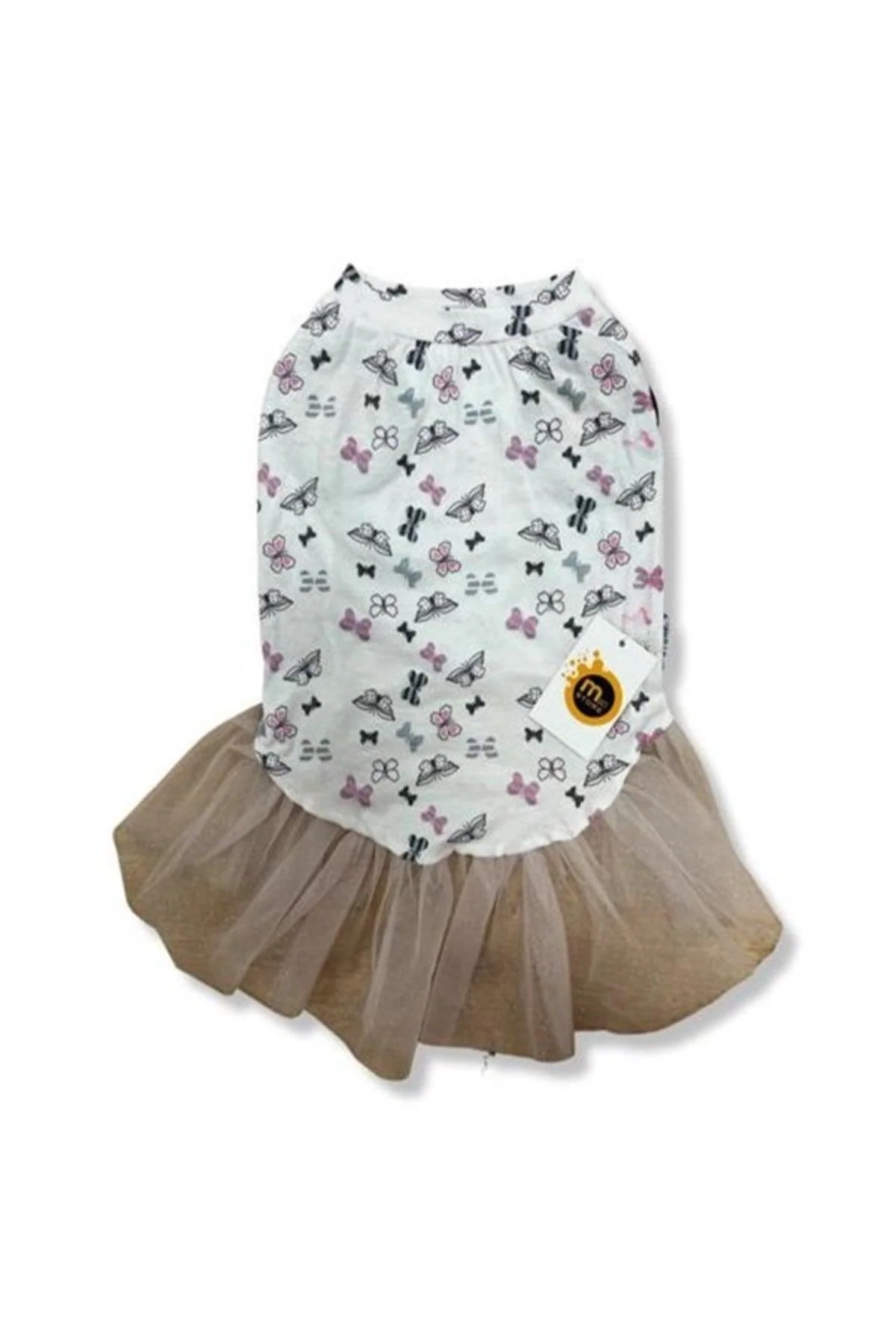 White Butterfly Tulle Outfit for Cats and Dogs