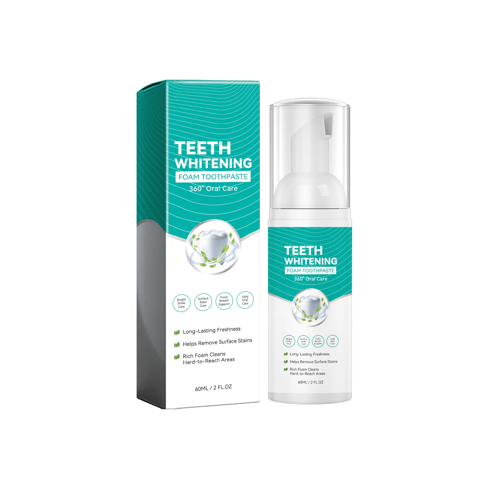 Whitening Foam Toothpaste for Fresh Smile