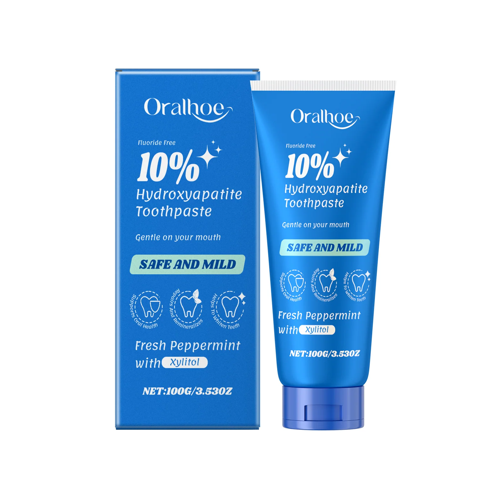 Whitening Mint Toothpaste 100g for Brighter Smiles
