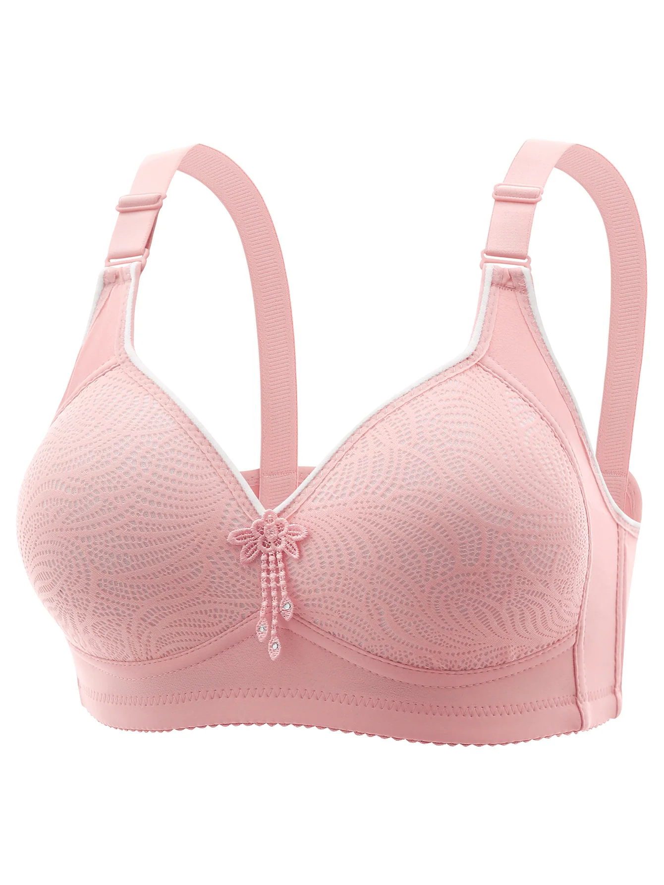 Wireless Lace Bra for Comfort and Support