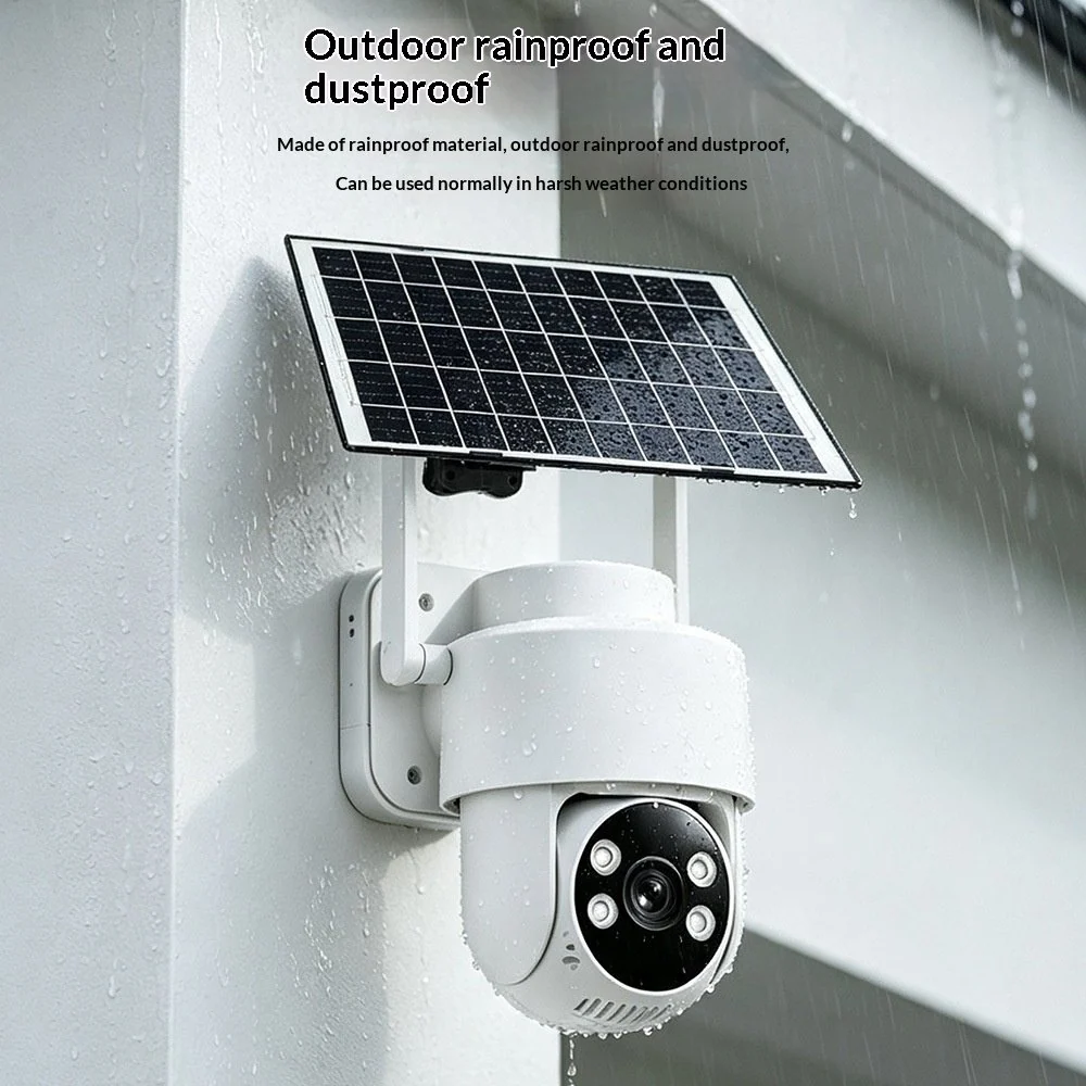 Wireless Solar-Powered Outdoor Surveillance Camera