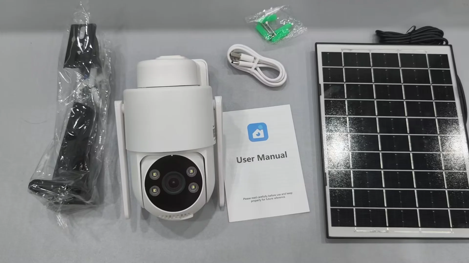 Wireless Solar-Powered Outdoor Surveillance Camera